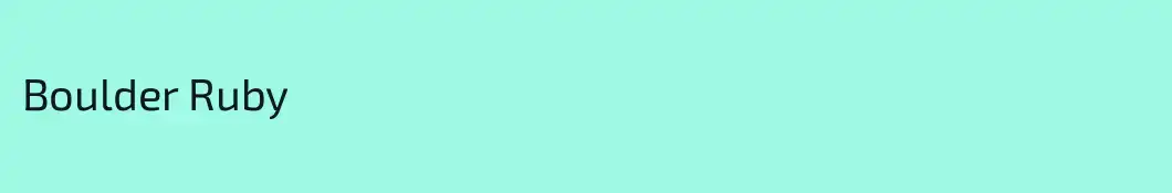 Boulder Ruby